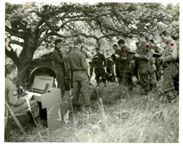 Lt. Col. James T. Wilson, Chaplain of a combat unit in Fra…