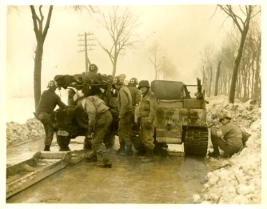 Jeeps transfer casualty of 9th Infantry Division from Weas… photo