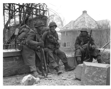 SC 198409 - En route to front lines, beyond Malmedy, Belgi…