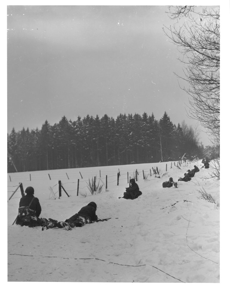 SC 199263 - Members of the 30th Infantry Division crawl pr…