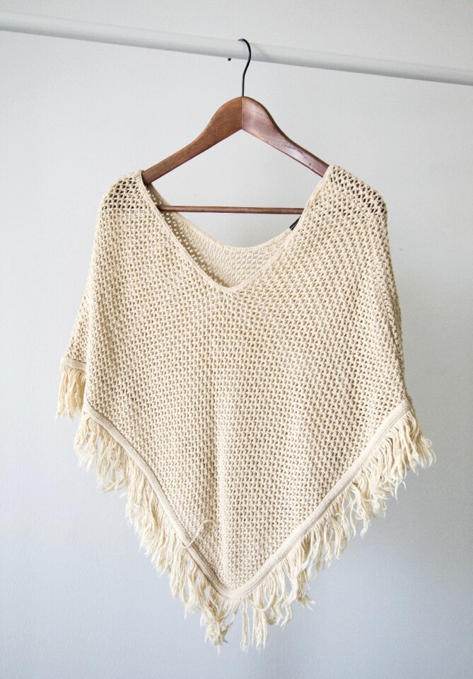 Fashion poncho hanger