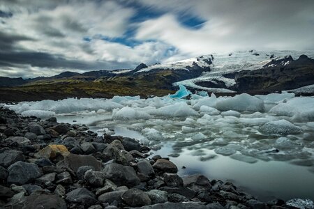 Glacier nature frosty photo