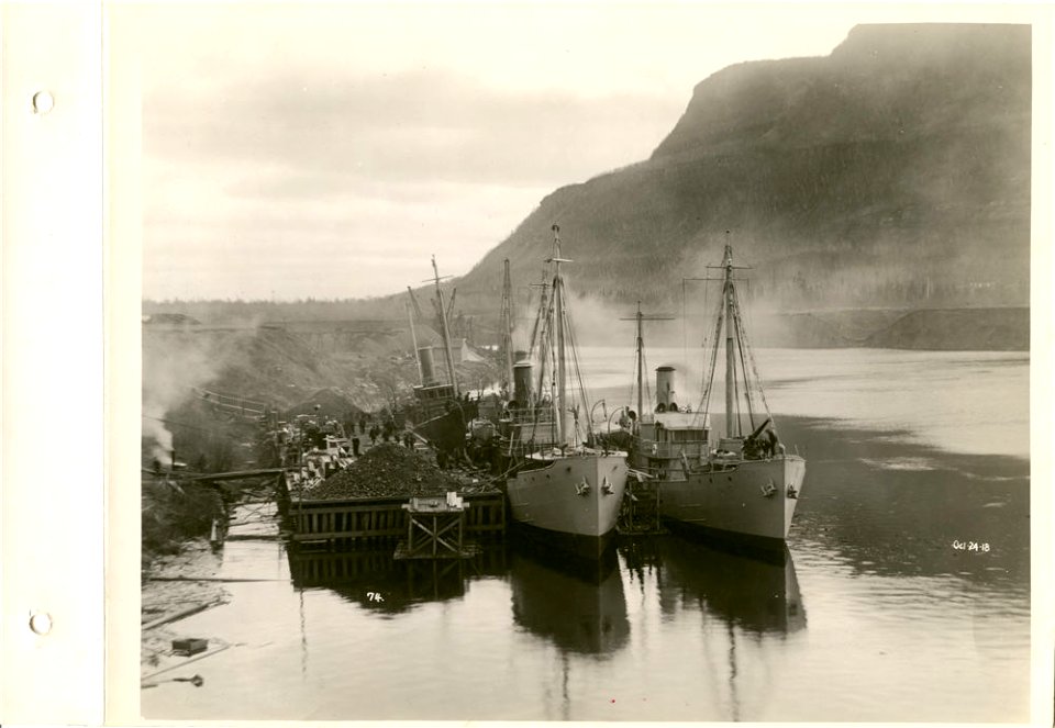 Four boats almost equipped