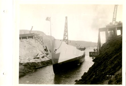 "Navarin" in water with cofferdam