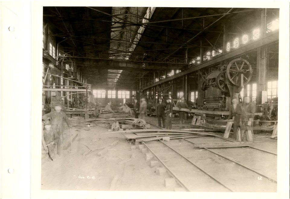 Fabrication shop inside looking east