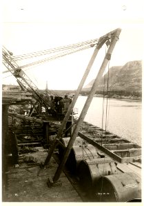 First shipment of boilers on dock photo