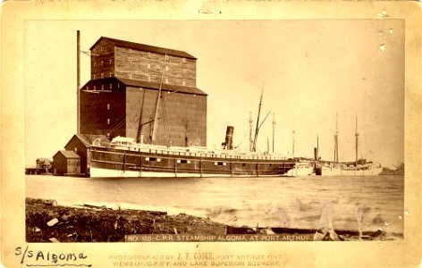 No. 128 - C.P.R. Steamship Algoma at Port Arthur photo