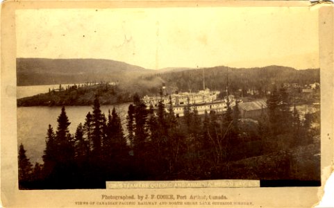 Steamers Quebec and Armenia, Heron Bay, L.S. photo