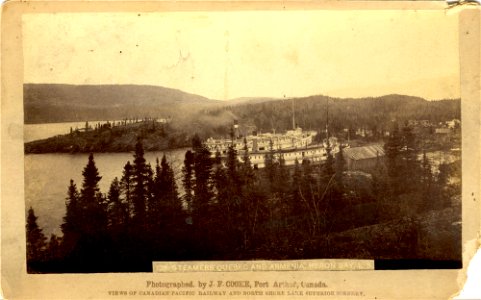 Steamers Quebec and Armenia, Heron Bay, L.S.