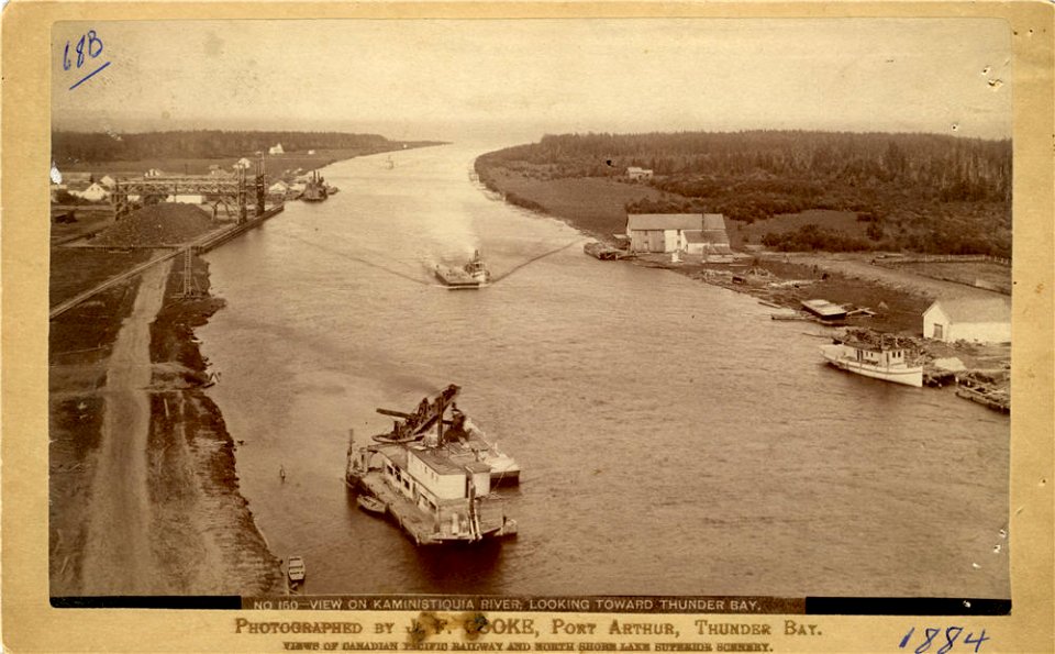 View on Kaministiquia River Looking Toward Thunder Bay