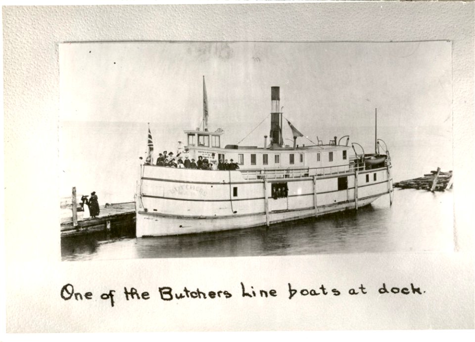 One of the Butchers Line boats at dock