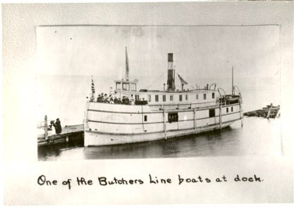 One of the Butchers Line boats at dock photo