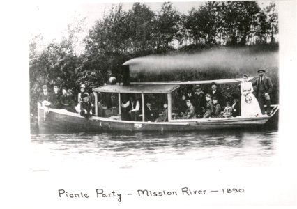 Picnic Party Mission River - 1890 photo