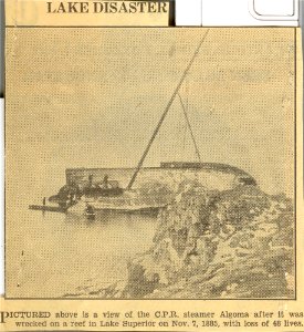 Lake Disaster, Wreck of Steamer Algoma photo