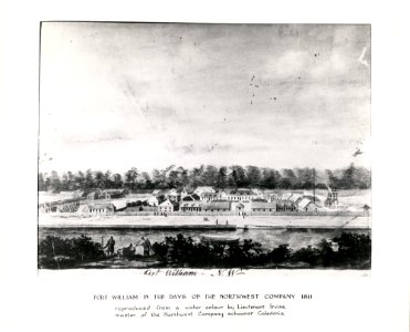 Fort William in the days of the Northwest Company, 1811 photo