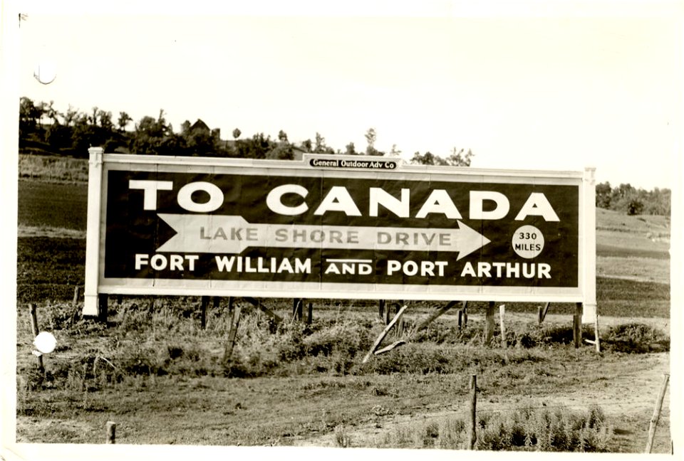 Sign: To Canada