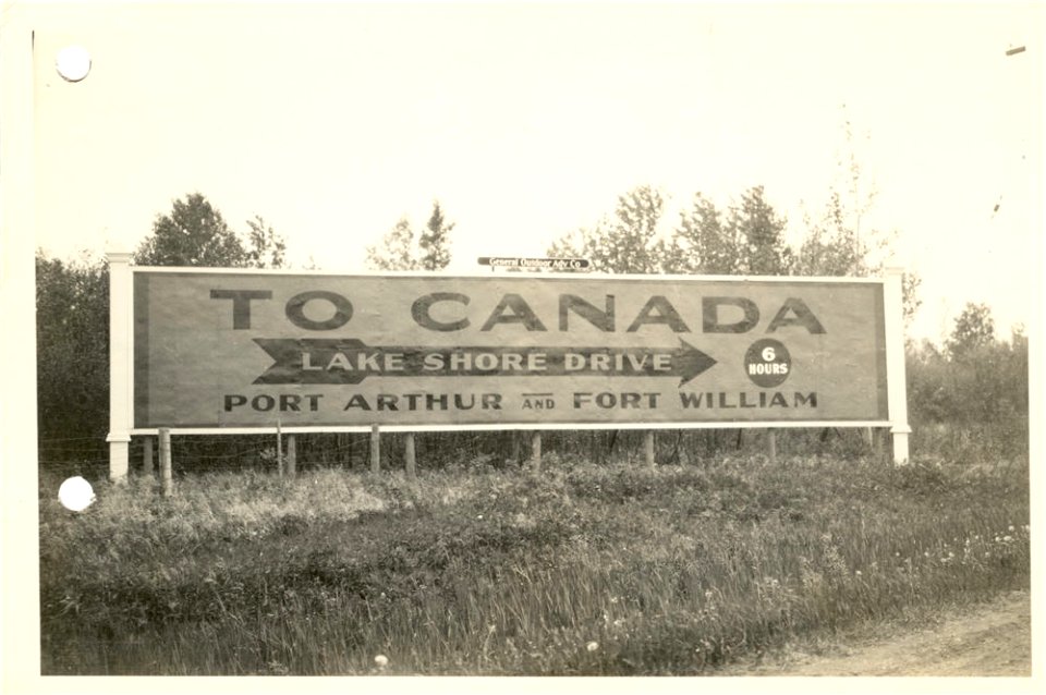 Sign: To Canada