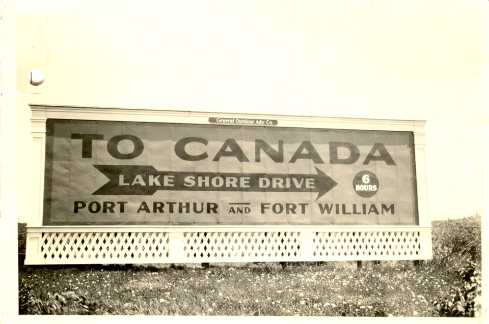 Sign: To Canada