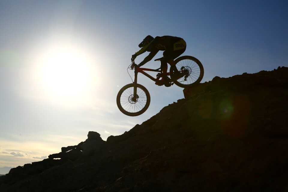 Sports adventure biker