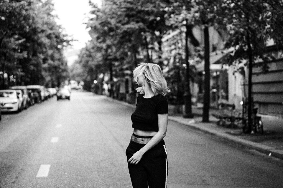 Walking alone road