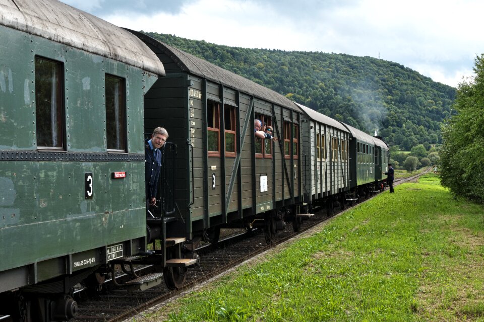 Railway steam railway museum train