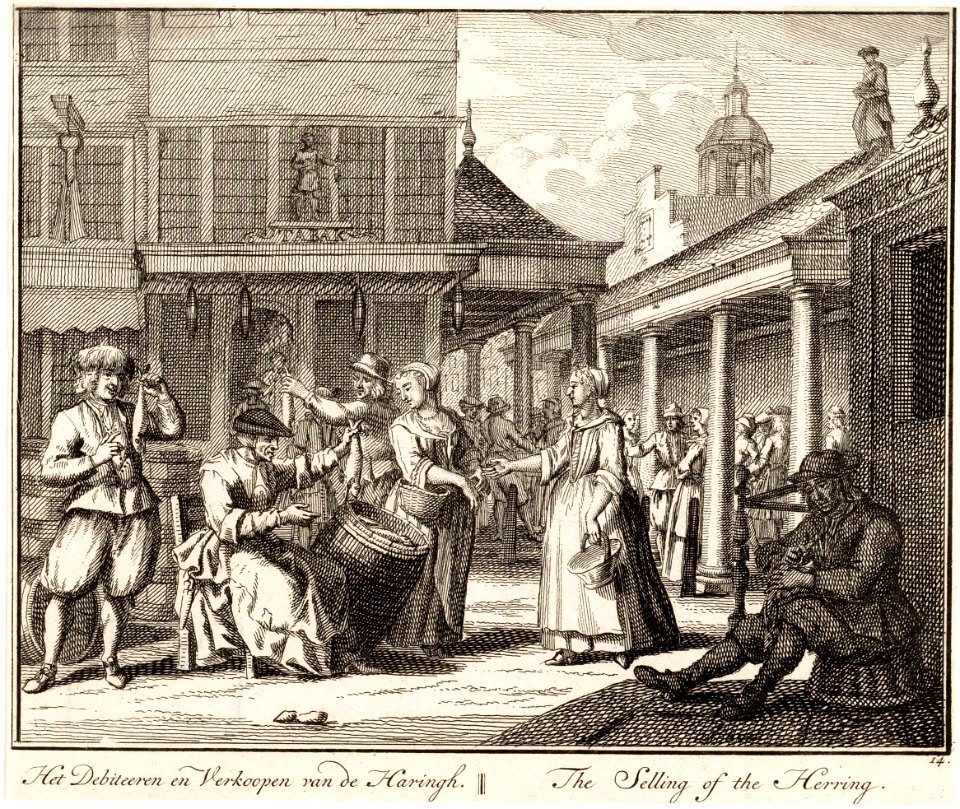 Vismarkt ca. 1725