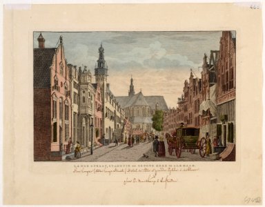 Langestraat ca. 1800