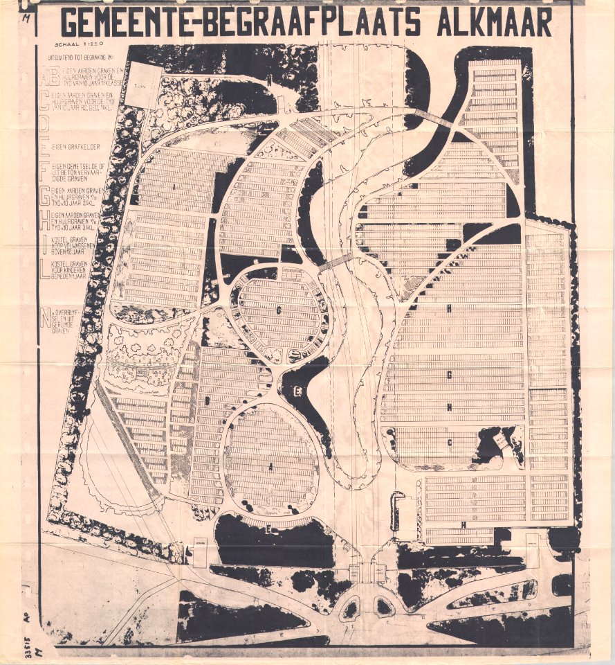 Plattegrond Algemene Begraafplaats Alkmaar