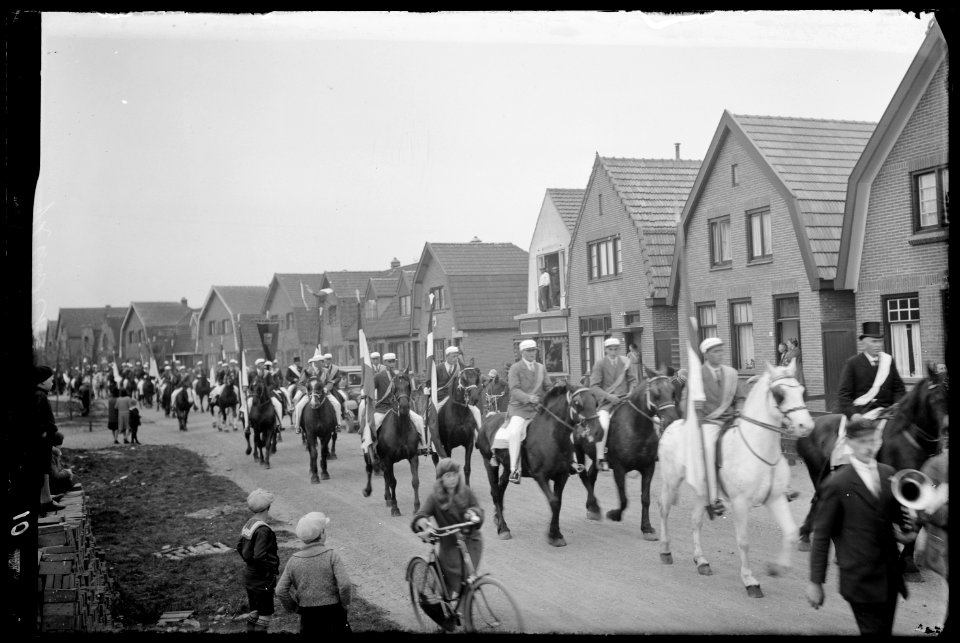 Paarden met ruiters