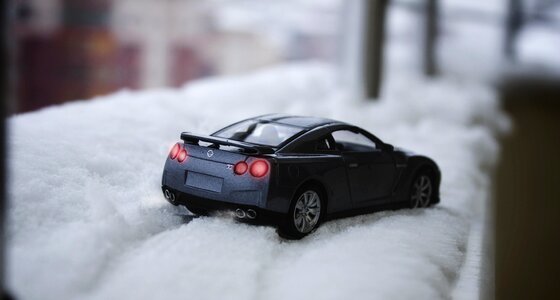 Vehicle toy snow photo