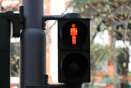 Containing red traffic lights photo