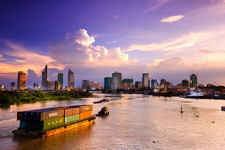 Sai gon night sunset