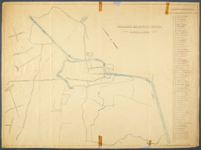 Bruggenkaart Alkmaar 1922