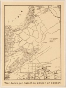 Wandelwegen tussen Bergen en Schoorl 1917