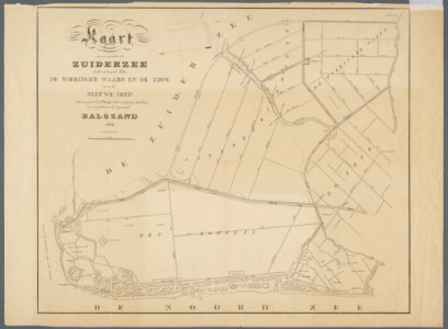 Bedijking van het Balgzand 1844