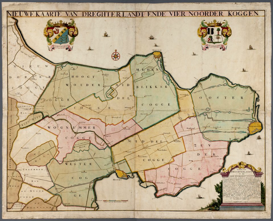 Drechterland en de vier Noorderkoggen 1737
