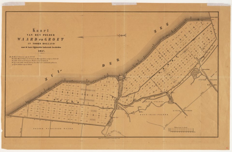 Waardpolder en Groetpolder 1858