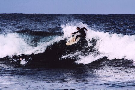 Ocean waves surfing photo