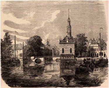 Bierkade met Accijnstoren 1861