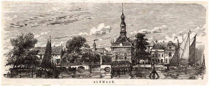 Bierkade met Accijnstoren 1865