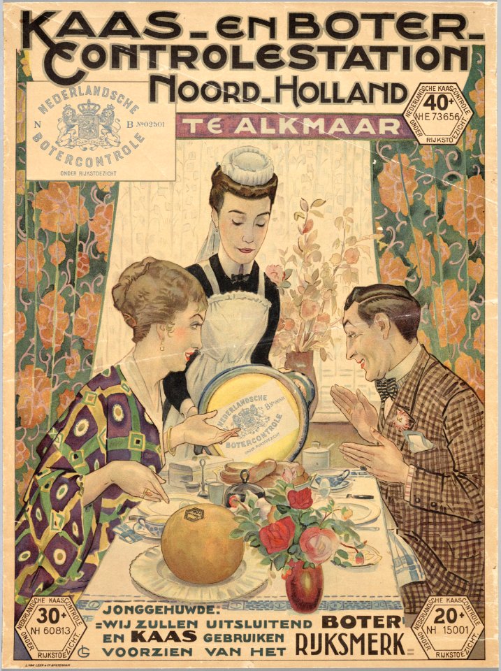 Affiche Kaas- en botercontrolestation