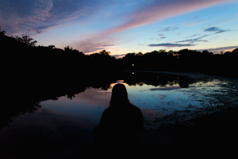 Alone dark night