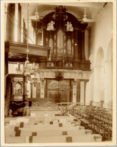 Interieur Kapelkerk ca. 1900 photo