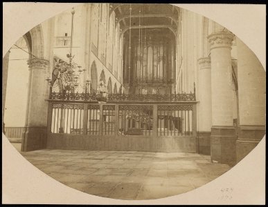 Interieur Grote Kerk Alkmaar ca1870 photo