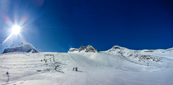 Winter cold mountain photo