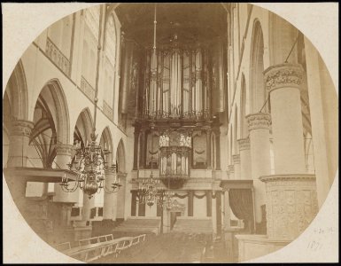 Interieur Grote Kerk Alkmaar ca1870 photo