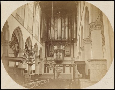 Interieur Grote Kerk Alkmaar ca1870