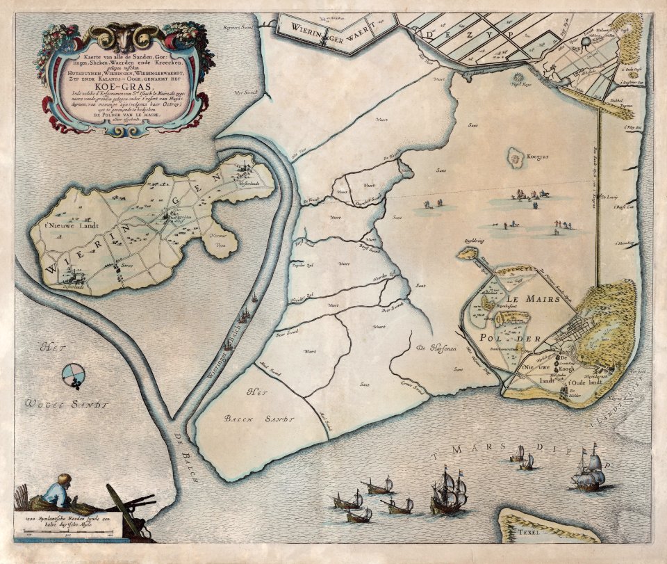 Kaart van Koegras en Huisduinen