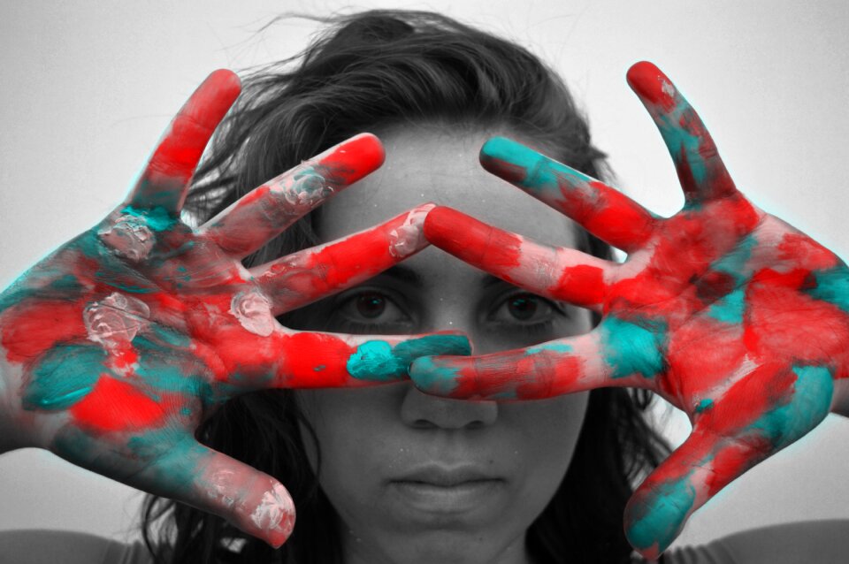 Face colorful colour