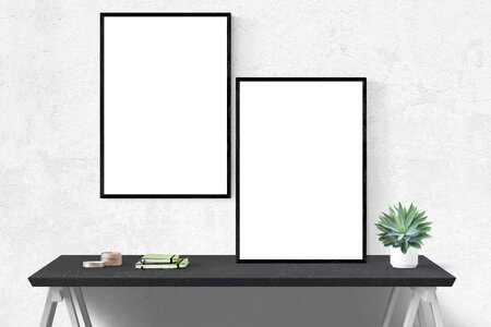 Mock frame template photo